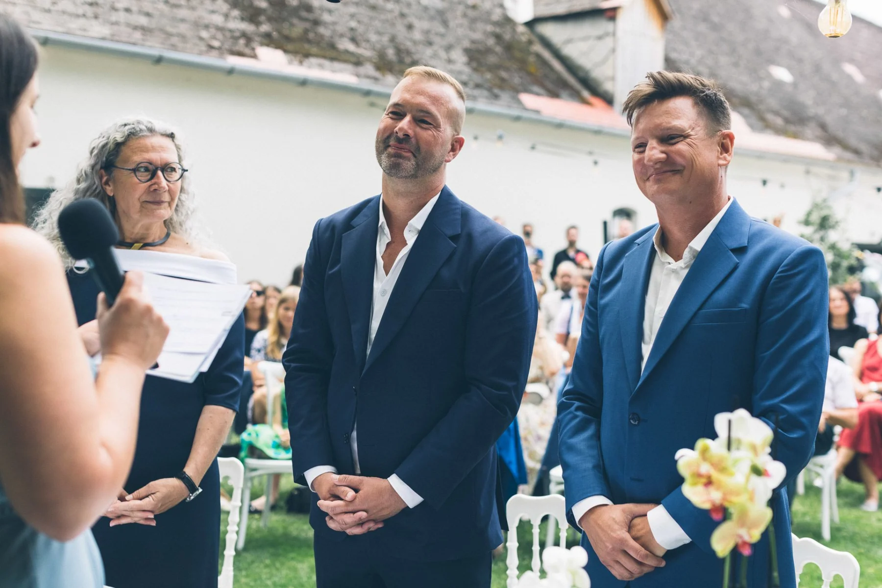 Feier im Garten des Meierhofs